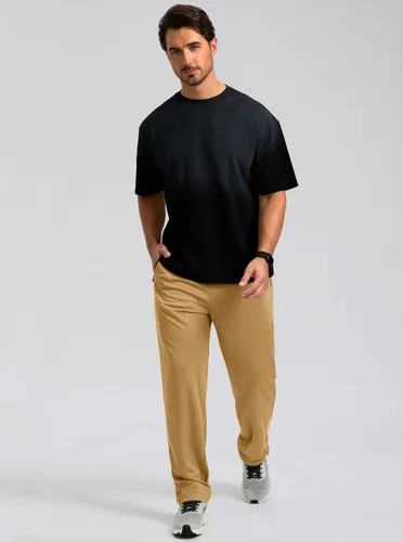 Vista 6 de G Gradual Pantalones deportivos para hombre con bolsillos con cremallera, pantalones deportivos cónicos para entrenamiento, correr, correr