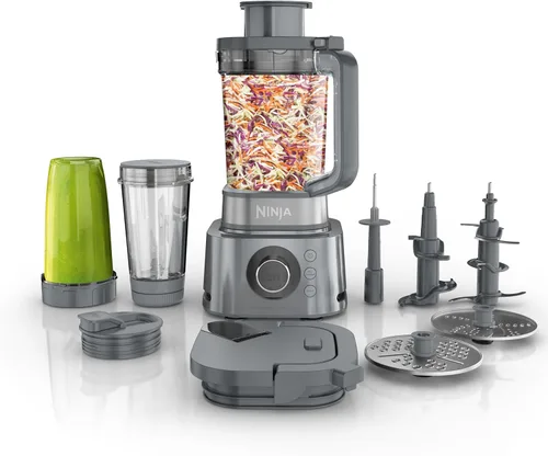 Vista 3 de Ninja Licuadora para cocina Sistema combo procesador de alimentos Fabricante de batidos y extractor de nutrientes 6 funciones para tazones