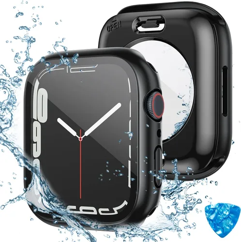 Vista 8 de Tensea - Funda protectora de pantalla impermeable para Apple Watch (2 en 1) para Apple Watch Serie SE 6, 5, 4, accesorios de 40 mm, iWatch protector