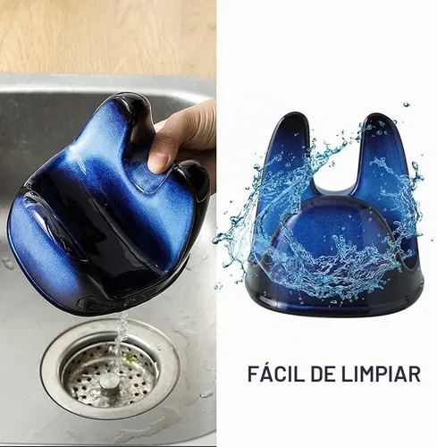 Vista 5 de Nihow Soporte para tapa de olla: soporte estable para tapa de sartén de cerámica para decoración de encimera de cocina, encimera, estufa, resistente