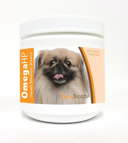 Vista 60 de Healthy Breeds Affenpinscher Omega HP - Masticables suaves para piel y pelaje, 60