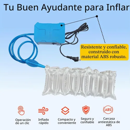 Vista 9 de Almohadas de aire para envío con bomba de embalaje, bolsas de aire, 200 unidades inflables, suministros de envío, relleno de caja