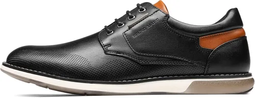 Vista 3 de Bruno Marc Zapatillas de vestir Oxford Casual Derby para hombre Negro