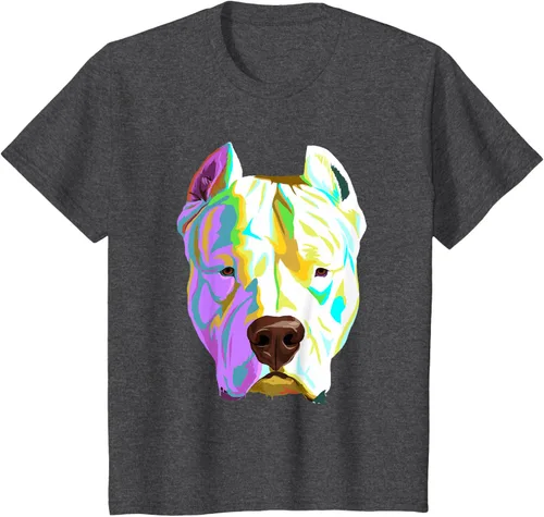 Vista 29 de Colorida camiseta Dogo Argentino, Negro, S
