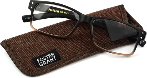 Vista 5 de Foster Grant - Gafas de lectura Thomson cuadradas para hombres