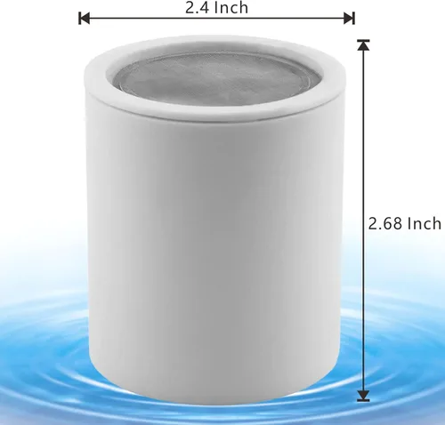 Vista 3 de Paquete de 2 cartuchos filtrados de ducha de 18 etapas, cartucho de filtro de cabezal de ducha multietapa de repuesto – Filtro de ducha universal