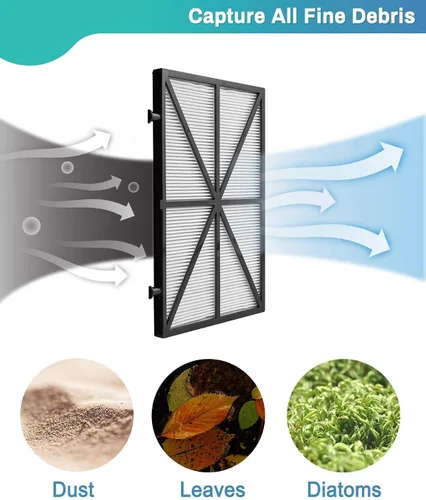 Vista 2 de 9991432R4 Filtro limpiador de piscina compatible con Dolphin m400, m500, Nautilus CC Plus, paquete de 4 filtros ultrafinos de repuesto robótico