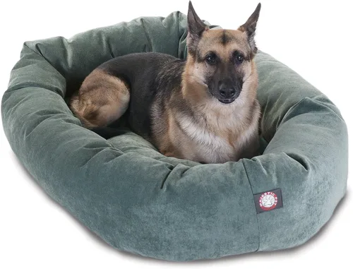 Vista 33 de Majestic Pet Villa - Cama para perros de espuma viscoelástica triturada de 32 pulgadas para perros de tamaño mediano, 32 x 23 x 7 pulgadas, cama