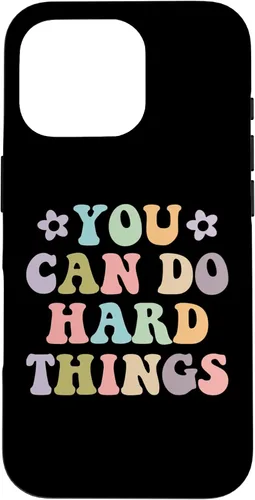 Vista 20 de Inspirational Women's Graphics - You Can Do Hard Things Case for iPhone 16