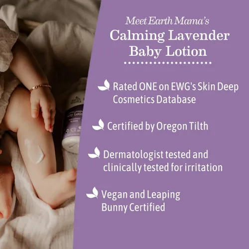 Vista 5 de Earth Mama Angel Baby loción natural sin perfume para bebés, 10-368, 1, 1