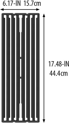 Vista 4 de Broil King 11241 Grid-Baron - Rejilla de cocción de hierro fundido, tamaño único, color negro