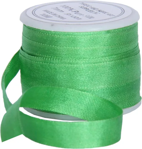 Vista 87 de Threadart Cinta de seda 100% pura - 3 tamaños - Docenas de colores - Castaño - 2 mm No. 524 Soft 100% pure silk ribbon on a single spool - perfect