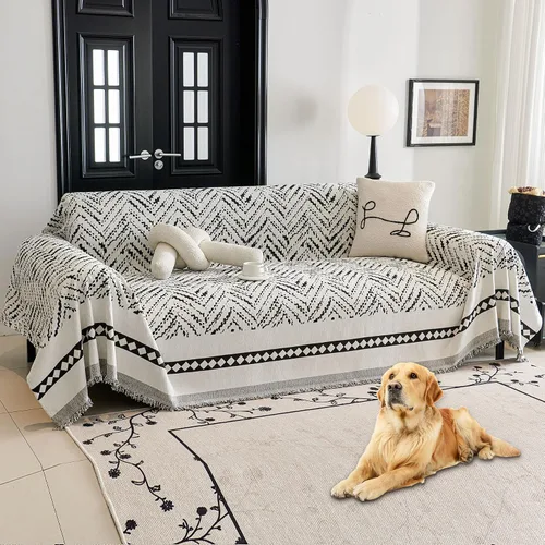 Vista 10 de HAOMAIJIA Funda de sofá antideslizante para sofá de 2 cojines, fundas de sofá seccionales lavables para perros y mascotas, protector de muebles