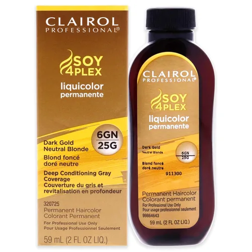 Vista 7 de Clairol Professional Permanent Liquid Color for Medium Blonde/Dark Blonde 100% Gray Coverage Shine and Deep conditioning 6n Rubio neutro oscuro
