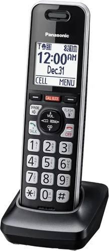 Vista 10 de Panasonic Teléfono con cable/inalámbrico con contestador, bloque de llamadas avanzado y grabación de 2 vías, 2 teléfonos ampliables hasta 6