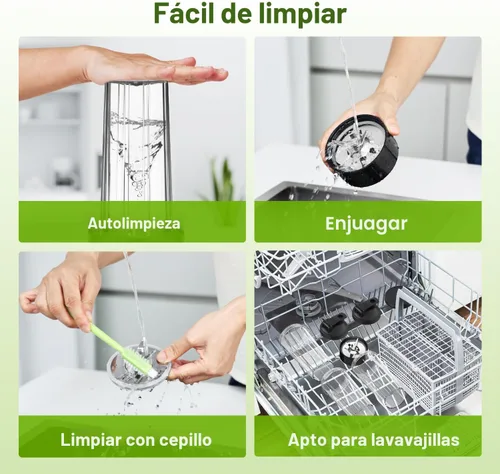 Vista 5 de KOIOS Licuadora para Batidos, Licuadora Personal para Batidos y Smoothies con 3 * 22oz Vasos Para Llevar, Batidora de Smoothies de 22000 RPM
