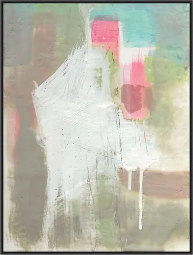 Vista 15 de Amanti Art Framed Canvas Wall Art 24x18 Retro Splash II by Jennifer Goldberger, Framed Wall Art Canvas, Abstract Artwork, Traditional Decor, Medium