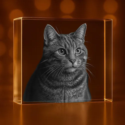 Vista 13 de Rectángulo de fotos de cristal grabado en 3D personalizado Recuerdo grabado con láser personalizado Regalo Decoración Regalo conmemorativo
