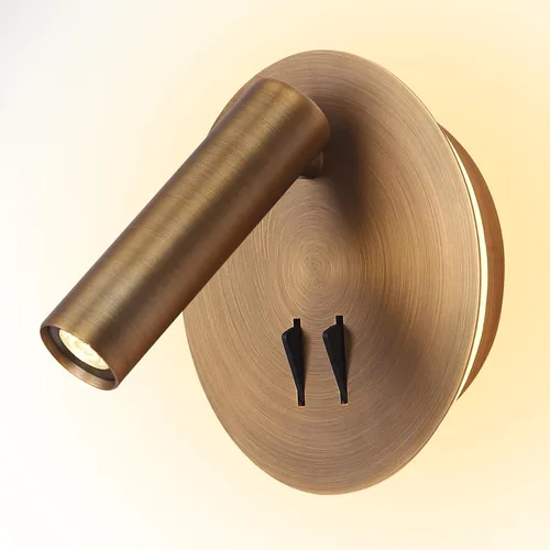 Vista 9 de ZEROUNO Lámpara de lectura de montaje en pared para dormitorio, lámpara de pared nocturna retroiluminada, aplique cableado con interruptor