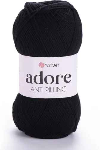 Vista 8 de 1 madeja YarnArt Adore, hilo antipilling, 100% acrílico antipilling, 100 g (3.5 oz), 280 m (306 yd), 3: Light-DK, Verde bebé - 358