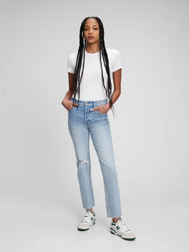 Vista 7 de GAP Paquete de 3 camisetas modernas con cuello redondo para mujer