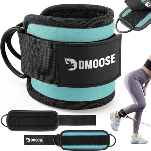 Vista 32 de DMoose Ankle Strap for Cable Machine - One Size Fit with Premium Padding, Workout Kickback Ankle Cuffs, Ankle Bands for Working Out, Booty Workouts