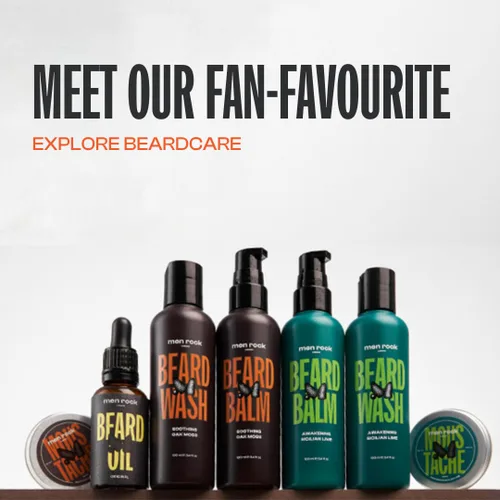 Vista 8 de Men Rock Bálsamo calmante para barba - Oak Moss - Acondicionador para barba sin enjuague para hombres - Productos para el cuidado de la piel