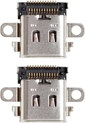 Vista 2 de iParto Paquete de 2 puertos de repuesto tipo C para Nintendo Switch USB C, puerto de carga, conector de enchufe de repalcement Kit de reparación