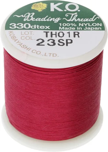Vista 13 de KO Hilo de nailon para cuentas, color verde manzana, japonés previamente encerado 100% nailon, 330TEX, resistente a enredos, carrete de 50 m / 55