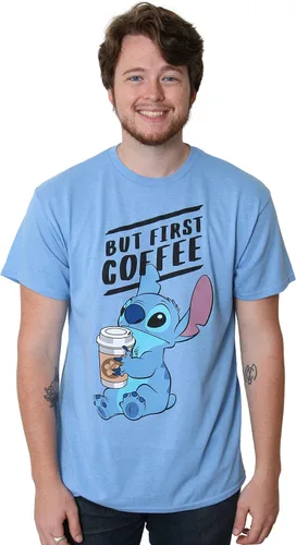 Vista 4 de Disney Lilo and Stitch Coffee First - Camiseta para adultos
