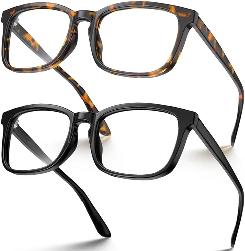 Vista 10 de VISOONE - Lentes cuadrados con bloqueo de luz azul y antireflejante para computadora, videojuegos; para mujeres y hombres MONTANA