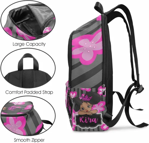 Vista 31 de Texto personalizado Elefante desgaste gafas mochila mochila mochila casual Daypack bolsa para mamá niñas, color86-4, Mochilas Daypack