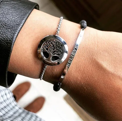 Vista 5 de Pulsera difusora ajustable del árbol de la vida
