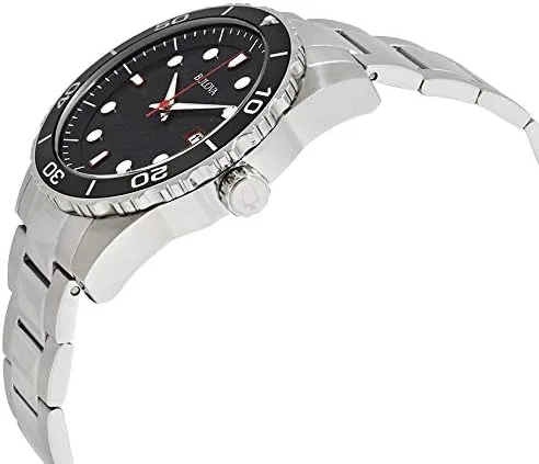 Vista 3 de Bulova Reloj analógico de cuarzo para hombre con correa de acero inoxidable 98A195, negro, pulsera, Negro -, Pulsera