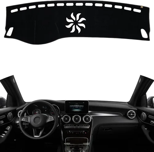 Vista 18 de TUCAREST Funda para salpicadero Compatible con Ch-Evy Silverado 1500/2500 HD/ 3500 HD 2019 2020 2021 2022 2023, GM-C Sierra 1500/2500 HD/ 3500 HD