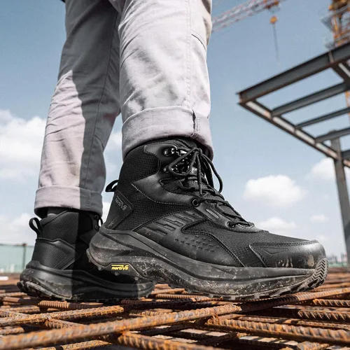 Vista 2 de NORTIV 8 Botas de trabajo de senderismo impermeables con punta compuesta Negro