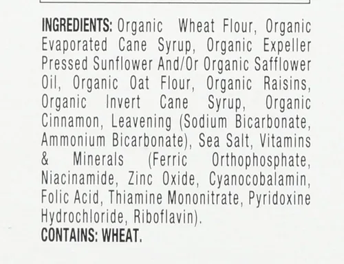Vista 4 de Earth's Best Galletas orgánicas de la letra del día para niños de 2 años en adelante, sabor a canela y avena, caja de 5.3 onzas