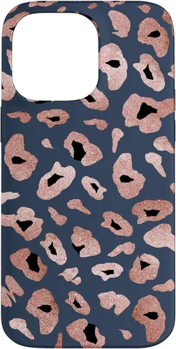 Vista 21 de Rose Leopard Print Blue Cheetah Jaguar Pattern Case for iPhone 17