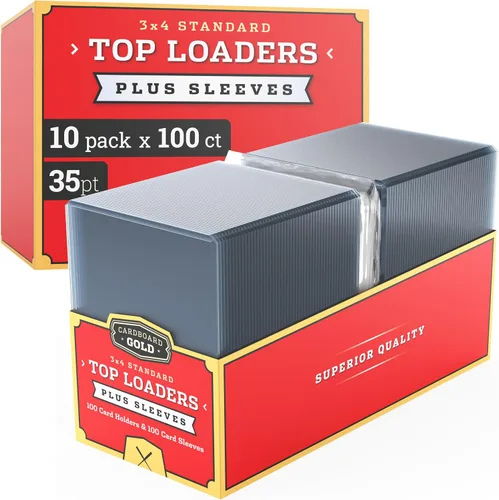 Vista 8 de Cardboard Gold Cargadores superiores de 35 puntos para tarjetas
