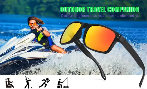 Vista 7 de FEISEDY Gafas de sol deportivas polarizadas para hombres y mujeres, gafas clásicas de pesca, conducción y ciclismo, protección UV400 B2234