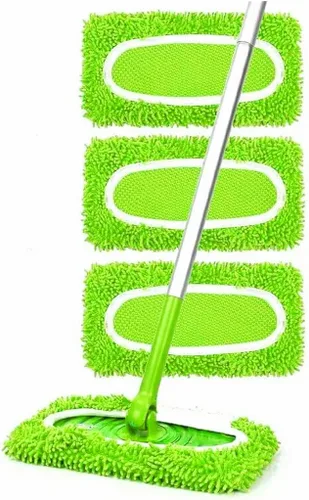 Vista 7 de 3 almohadillas de microfibra reutilizables compatibles con Swiffer Sweeper