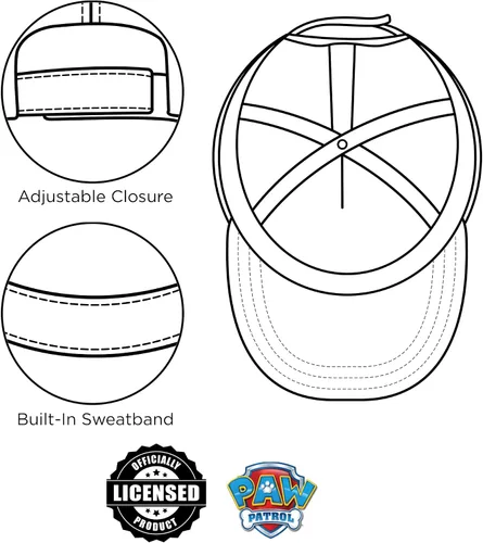 Vista 5 de Nickelodeon - Gorra de béisbol para niños de 2 a 7 años, diseño de Patrulla Canina