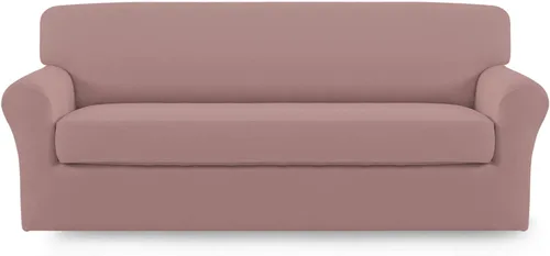 Vista 37 de Easy-Going - Funda elástica de microfibra de 2 piezas para sofá, funda suave de elastano, lavable, parte inferior elástica, protector para muebles