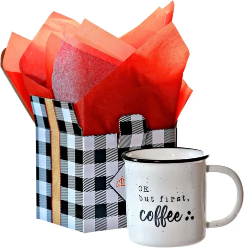 Vista 8 de Ok But First Coffee - Taza de café de cerámica de 11 onzas, regalo