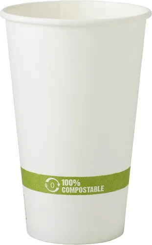 Vista 9 de World Centric - Vasos de papel 100% compostables, hechos de papel certificado FSC, forro biológico a base de plantas, para bebidas calientes