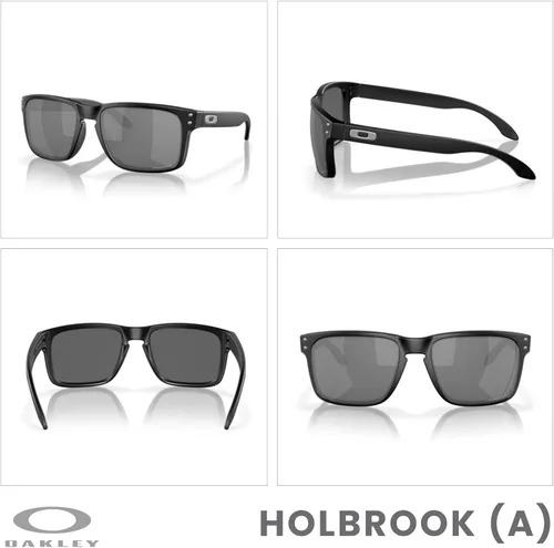 Vista 3 de Oakley Holbrook Asian Fit OO9244 - Gafas de sol de puente bajo para hombre, paquete con correa y kit de cuidado iWear de diseñador