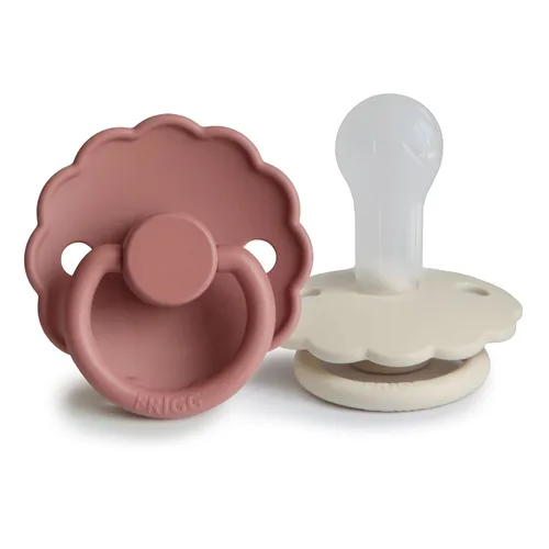 Vista 17 de FRIGG Daisy SilkySoft - Chupete de silicona para bebé, fabricado en Dinamarca, sin BPA (aurora/blanco brillante, 6-18 meses)