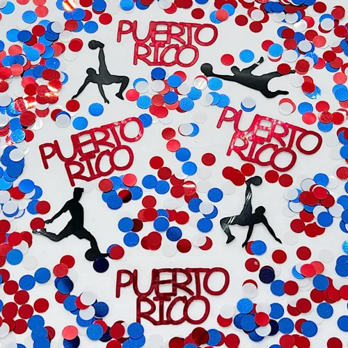 Vista 14 de Copa Mundial de Confeti - Nueva Zelanda, jugador de fútbol, pelota negra, blanca - 2 bolsas de media onza (1 oz) #3371
