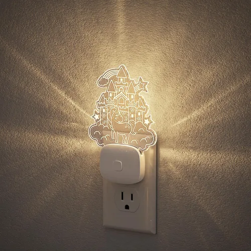 Vista 35 de JandCase Luces nocturnas enchufables a la pared, proyector de estrellas, luz nocturna de galaxia automática 3CCT, enchufe con sensor de luz