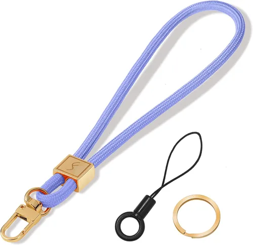 Vista 13 de Fishent Cordón para llavero, bonito soporte para llavero, cordón de muñeca tejido mejorado para llaves, correa de muñeca llavero para mujeres